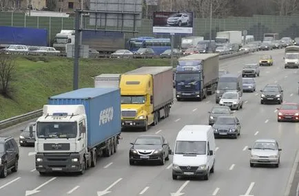 Hogyan készítsünk egy menetben való belépés a teherautók az moszkvai körgyűrű - Budapest 24