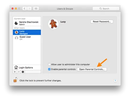 Как да се създаде родителски контрол за Mac