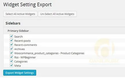 Cum se mută WordPress widget-uri în timpul transportului