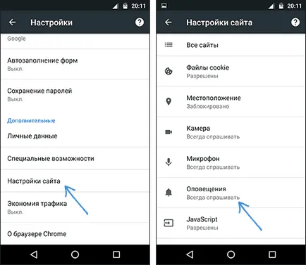 Hogyan lehet kikapcsolni push-értesítési Yandex böngésző és a Google Chrome, ötletek minden alkalomra