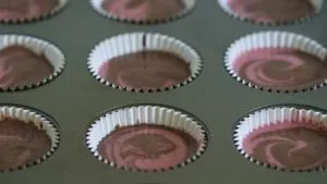 Cupcakes (töltelékes, csokoládé) receptek lépésről lépésre fotók