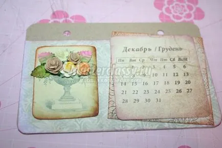 Naptár scrapbooking technikák