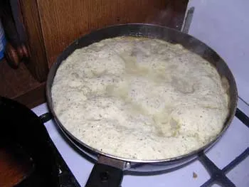 Kat - pop - recept a férjem - csirke gombával az omlett