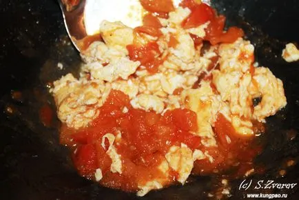Китайски пържени яйца с домати (китайска храна рецепти със снимки)