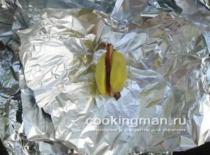 Картофи запечени във фолио с бекон - готвене за мъже