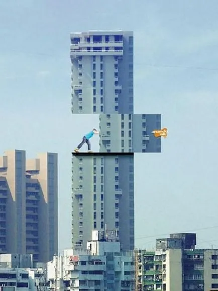 Ez nem egy photoshop legviccesebb városi illúzió