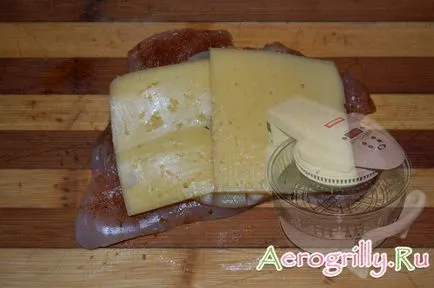 Piept de pui cu ananas și brânză în Aerogrill