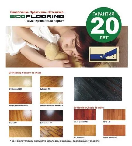 Ламиниран ecoflooring страна, вила, четка дърво, класически, проправяйки на ръцете -