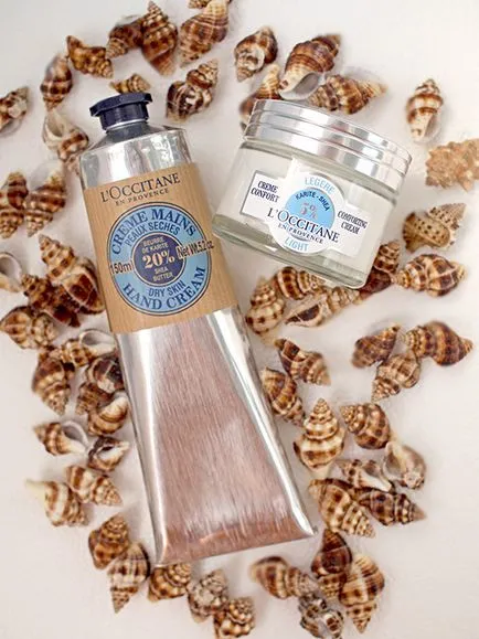 L`occitane - лек крем-комфорт за лице масло от шеа и масло от шеа крем за ръце