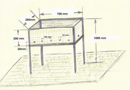 Grătar cu propriile sale mâini, BBQ caramida, metal, gratar desen