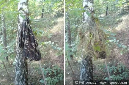 Camouflage нетна с ръцете си