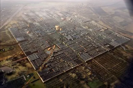 Megaprojects Humanity öko-város Masdar és életért olaj tű