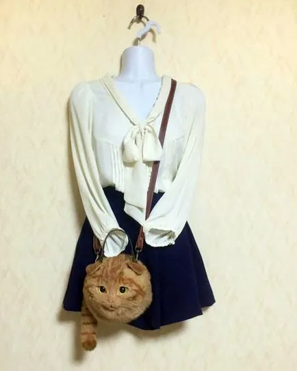 saci de blană la modă - pisici