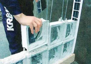 Telepítés - telepítés üvegtégla - DIY