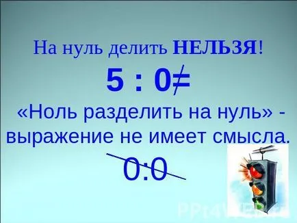 Este posibil să se împartă la zero de către un alt număr