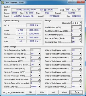 Áttekintés alaplap EVGA X58 SLI minősített