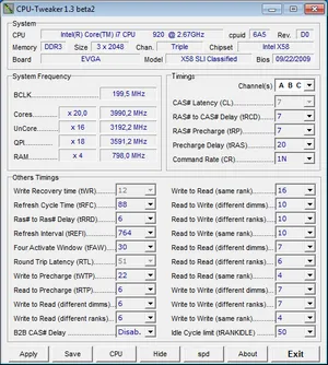 Áttekintés alaplap EVGA X58 SLI minősített