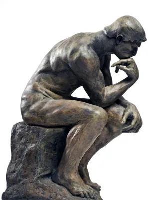 Körülbelül egy szobor Auguste Rodin Gondolkodó (Lyubov Stepanova 9)