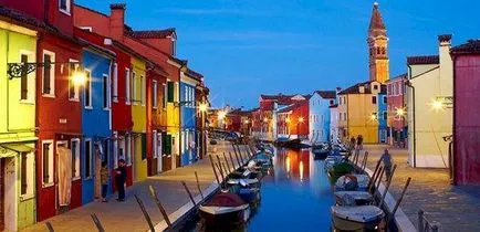 A Murano szigetén Olaszországban, mint a híres velencei üveg