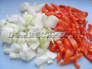 Paella cu legume de pui și - reteta cu o fotografie