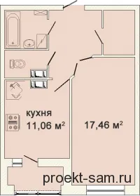 Разпределение студио - цялостни планове и чертежи с размери