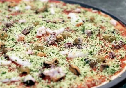 Pizza cu fructe de mare retete de casă cu pas cu pas fotografii