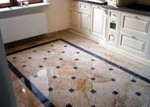 подови плочки в кухнята - как да се използват качествени и правилно