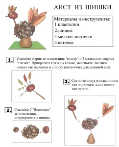 Изделия от бор и смърч конуси за деца и възрастни