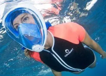 A teljes álarc snorkeling easybreath, a felülvizsgálat
