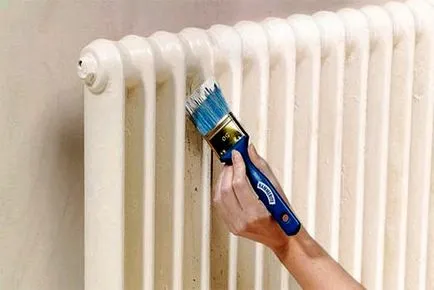 Festés radiátorok saját kezűleg, festés előkészítéshez radiátorok