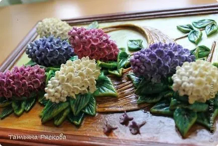 Прекрасни Флоралните панели от сол тесто Tatyany Ryaskovoy, ръкоделие