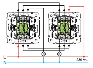 Минавайки превключвател Legrand - електрическа схема, монтаж нюанси, както и своята структурна