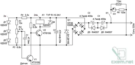 Regulator simplu de temperatură a apei