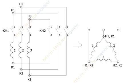 Започнете мотор звезда-триъгълник - да помогне за инженер, диаграми, принцип на работа, формули и изчисления