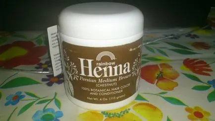 de cercetare Rainbow, culoarea părului henna și balsam, mediu persana maro (castan) henna