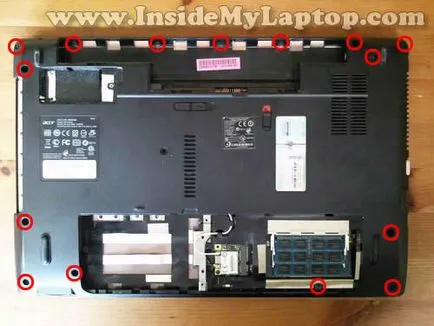 Szétszedése és összeszerelése laptop Acer Aspire 5741 és 5741g