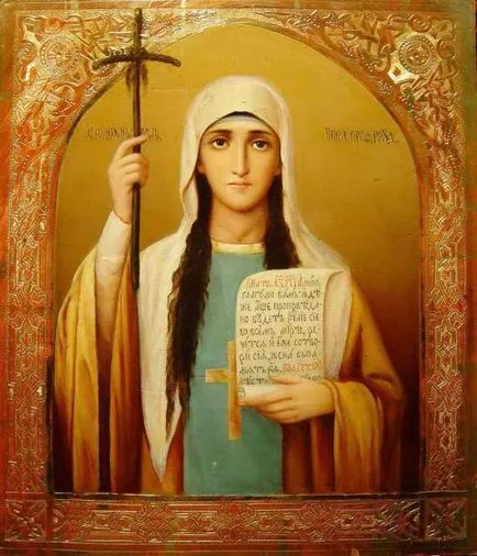 Egyenlő az apostolok Szent Nina, a operáló Grúzia ikon, az ima és a kolostor