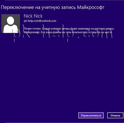 Înregistrează-te cont Microsoft în Windows 8