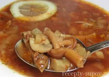 Гъбена супа със замразени гъби рецепта със снимка