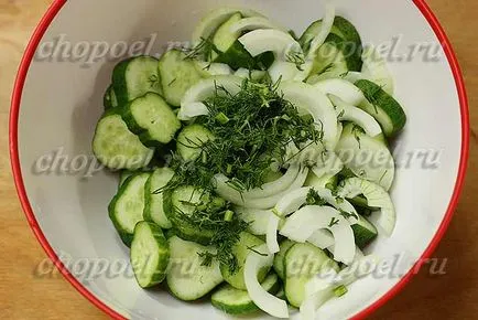 Saláta „Nijinsky” uborka télen - a recept egy fotó