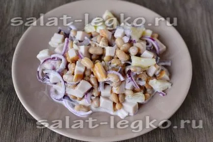 Salata cu reteta de pui afumat cu fotografie delicios