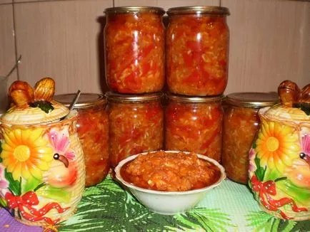 Салата с ориз през зимата са вкусни рецепти с домати, зеле, чушки, тиквички прибирането на реколтата