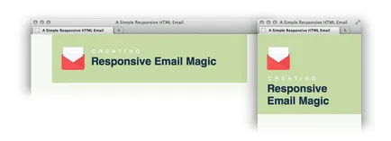 Létrehozása egyszerű adaptív email html-template