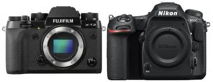 Compara fujifilm x-t2 și nikon D500