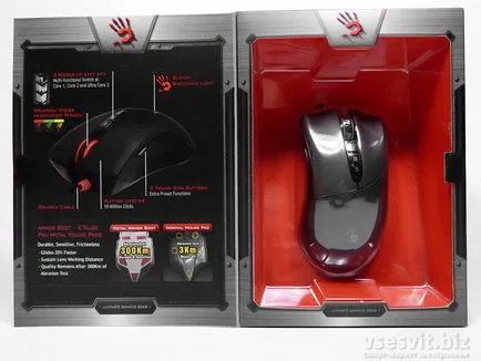 analiză comparativă a mouse-ului A4TECH v3ma sângeroase și v5m