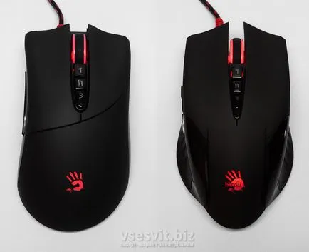 analiză comparativă a mouse-ului A4TECH v3ma sângeroase și v5m