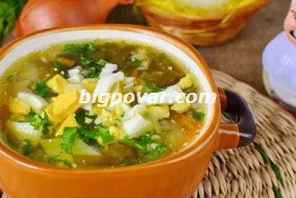 Zöld leves recept fotókkal, lépésről lépésre főzés