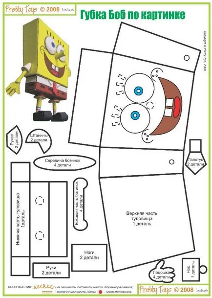 Играчки Спонджбоб със собствените си ръце