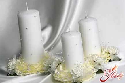 Сватбени свещи с собствените си ръце - понасяте!