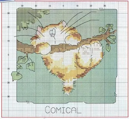 pisici cruce schema cusatura, pisici, pisoi